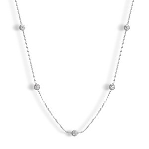 EVRY JEWELS WATERPROOF Gold or Silver Plated Livia Necklace - 1 of 3
