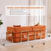 Convertible Sleeper Sofa Bed, 78.8" Floor Sofa Bed, 5-In-1 Folding Mattress Couch Loveseat with Fixed-Shape Frame - 3 of 4