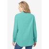 Woman Within Plus Size Perfect Long Sleeve Shirt - 3 of 4