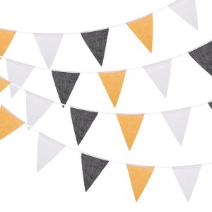 Unique Bargains Birthday Wedding Garden Outdoor Decor Pennant Flags Banner 33ft - 1 of 4