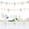 Big Dot of Happiness Hello Rainbow - DIY Boho Baby Shower and Birthday Party Pennant Garland Decoration - Triangle Banner - 30 Pieces - 2 of 4