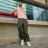 Campus Sutra Men Men's Orange Flower Shirt - 3 of 3
