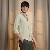 Campus Sutra Men Men's Butter Yellow Micro Cubic-Textured Shirt - 3 of 4