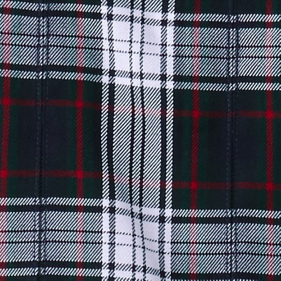 evergreen/white plaid