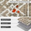 Vintage Rug Washable Farmhouse Geometric Area Rugs for Living Room Bedroom - 3 of 4