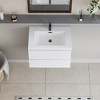 Osparple Modern Bathroom Vanity with Sink Wall-Mounted Bathroom Vanity with 2 Soft Closing Multi-functional Drawers for Small Bathroom - 3 of 4