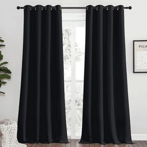 NICETOWN Grommet Top Blackout Curtains, Thermal Insulated Noise Reducing Window Drapes (Set of 2) - 1 of 4