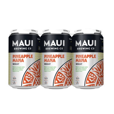 Maui Pineapple Mana Wheat Beer - 6pk/12 Fl Oz Cans : Target