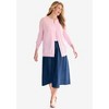 Woman Within Plus Size Perfect Long-Sleeve Cardigan - 4 of 4