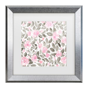 Trademark Fine Art - Rosana Laiz Blursbyai Miriam flowers in pink Matted Framed Art - 1 of 4