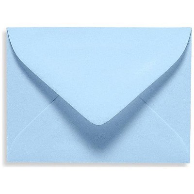 LUX 2 11/16" x 3 11/16" 70lbs. #17 Mini Envelopes W/Glue Baby Blue EXLEVC-13-50