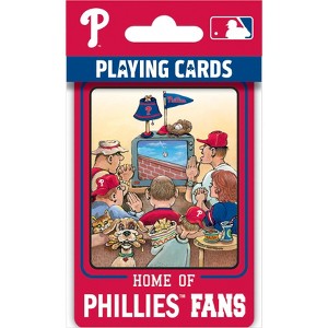 MasterPieces Officially Licensed MLB Philadelphia Phillies Fan Deck Playing Cards - 54 Card Deck - 1 of 4