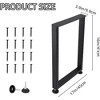 Metal Table Legs DIY Industrial Furniture Legs 880 Lbs Capacity - 2 of 4