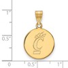 Black Bow Jewelry 10k Yellow Gold Cincinnati Bearcats NCAA Medium Pendant - 2 of 3