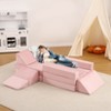 12pcs Modular Kids Play Couch, Boys Girls Toddler Child Sofa Couch, Versatile Kid DIY Creativing Playroom Bedroom, Convertible Foam & Floor Cushion - 4 of 4