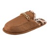 Jessica Simpson Women's Plush Microsuede Scuff Slipper with Chain Embellishment - 3 of 4