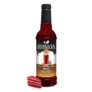 Syruvia Red Velvet Syrup - 25.4 fl oz. Premium Flavoring Syrup For Coffee - 1 of 4