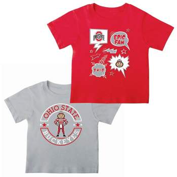NCAA Ohio State Buckeyes Toddler Boys' 2pk T-Shirt