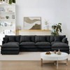 KWPZQEB 130.7" Modular Sectional Sofa, U Shaped Couch with Movable Ottoman, Modern 5-Seat Chenille Sofa with Deep Seat & Pillow for Living Room - 2 of 4