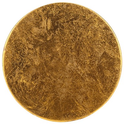 Transitional 24" Red and Gold Metal Counter Stool