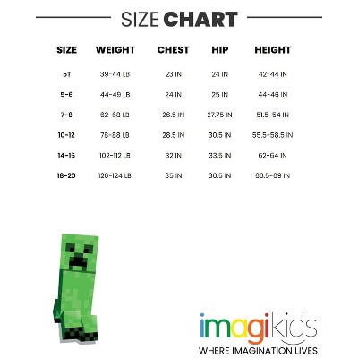 Minecraft Movie Game Overworld Big Boys Ringer T-Shirt Off White 10-12 — фото 5