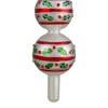 Northlight 14.75" White, Red and Green Glass Finial Christmas Tree Topper - image 2 of 3