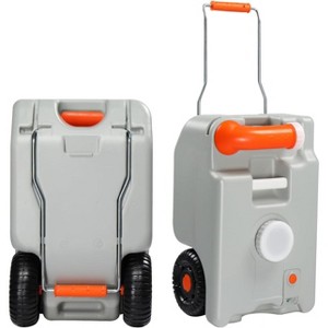 VINGLI 6.6 Gallon Tote Tank, Portable Wheeled Fresh Water Tank for Camping/Picnic/Camper/RV, Food Grade Safety - 1 of 4