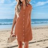 Women's Breezy Button-Down Sleeveless Beach Dress - Cupshe - 2 of 4