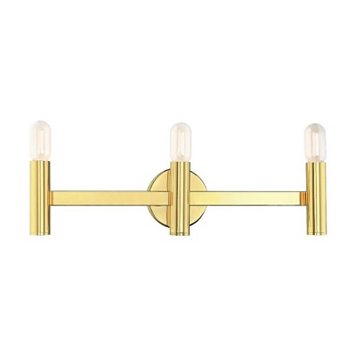 Livex Lighting Copenhagen 3 - Light Vanity in  Polished Brass
