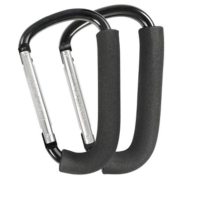 Stroller Hooks, 6.3" Large Stroller Clip, 2 Pack Stroller Hooks, Stroller Accessories