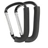 Stroller Hooks, 6.3" Large Stroller Clip, 2 Pack Stroller Hooks, Stroller Accessories - 2 of 4
