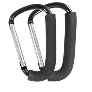 Stroller Hooks, 6.3" Large Stroller Clip, 2 Pack Stroller Hooks, Stroller Accessories - 1 of 4