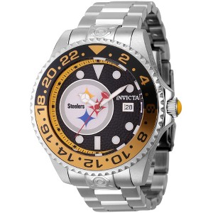 Invicta 45024 Men's NFL Pittsburgh Steelers Steel Bracelet Watch - 1 of 2