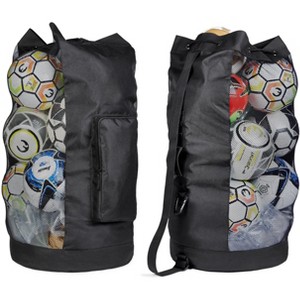 Heavy Duty XL Soccer Mesh Equipment Ball Bag w/Adjustable Shoulder Strap Design for Coach - 1 of 4
