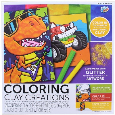 Anker Play Coloring Clay Creations Design Kit | Dinosaur & Truck