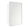 TEHOME Garnes Rectangular Recessed or Surface Mount Metal Medicine Cabinet with Mirror - 2 of 4