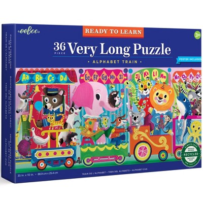 eeBoo: Alphabet Train  36 Piece Long Puzzle