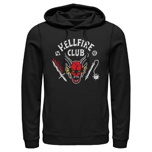 Men's Stranger Things Hellfire Club Costume Pull Over Hoodie - 1 of 4