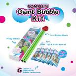 South Beach Bubbles WOWmazing Giant Bubbles Kit Plus | Wand + 5 Packets Bubble Concentrate + Booklet