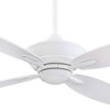 52" Minka Aire Vintage Indoor Ceiling Fan with Remote Control Soft White for Living Room Kitchen Bedroom Family Dining House Home - 3 of 4
