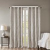 DSVIMOY Curtain Panels, Knitted Jacquard Damask Total Blackout Grommet Top Curtain Panel for Living Room, Bedroom, Silver, 108"*50"*0.13" - 2 of 4