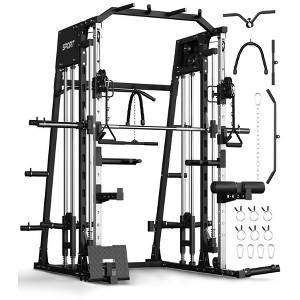 Coucheta Machine Home Gym, 2200LBS Power Cage with Dual Cable Pulley Systems, LAT Pulldown & Leg Hold-Down | Ultimate Strength Training - 1 of 4