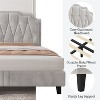 Yaheetech Upholstered Bed Frame with Button-Tufted Headboard - image 4 of 4