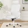 FURNIinspire Task and Office Chairs,  Office Chair, Home Office Desk Chair with Adjustable Lumbar Support and Flip-up Armrests, White, 27.2"*25.6"*40" - 2 of 4
