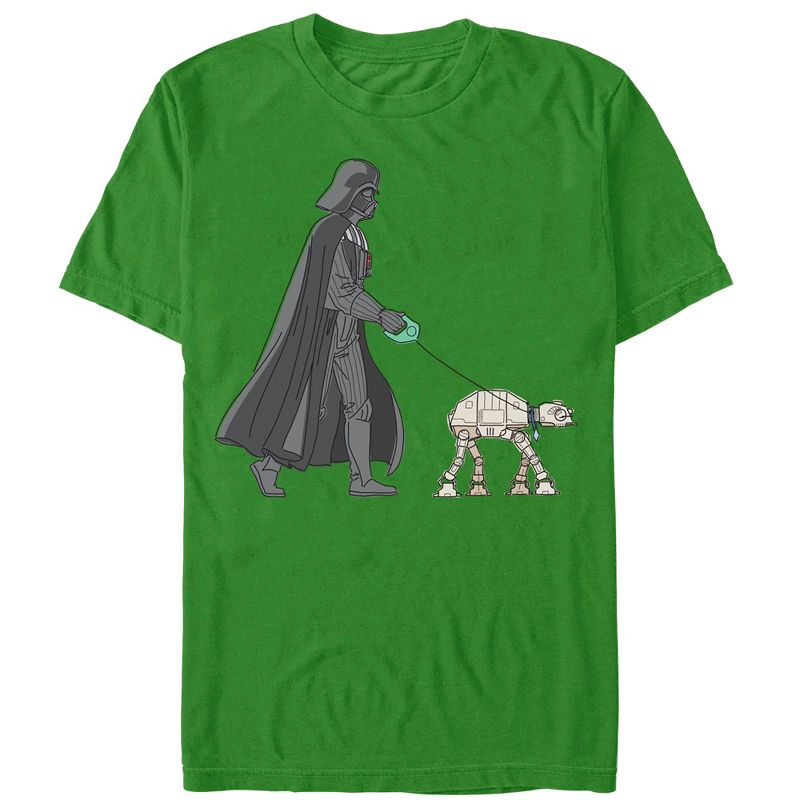 Men's Star Wars Darth Vader AT-AT Walking the Dog T-Shirt, 1 of 6
