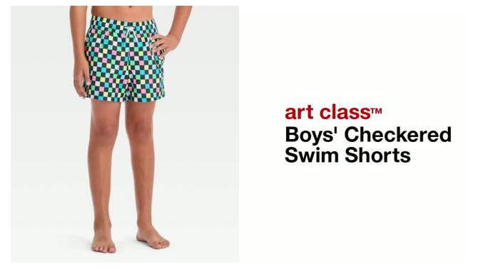 Boys&#39; Checkered Swim Shorts - art class&#8482;, 2 of 5, play video