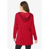 Woman Within Plus Size V-Neck Hoodie Sweatshirt - 3 of 4