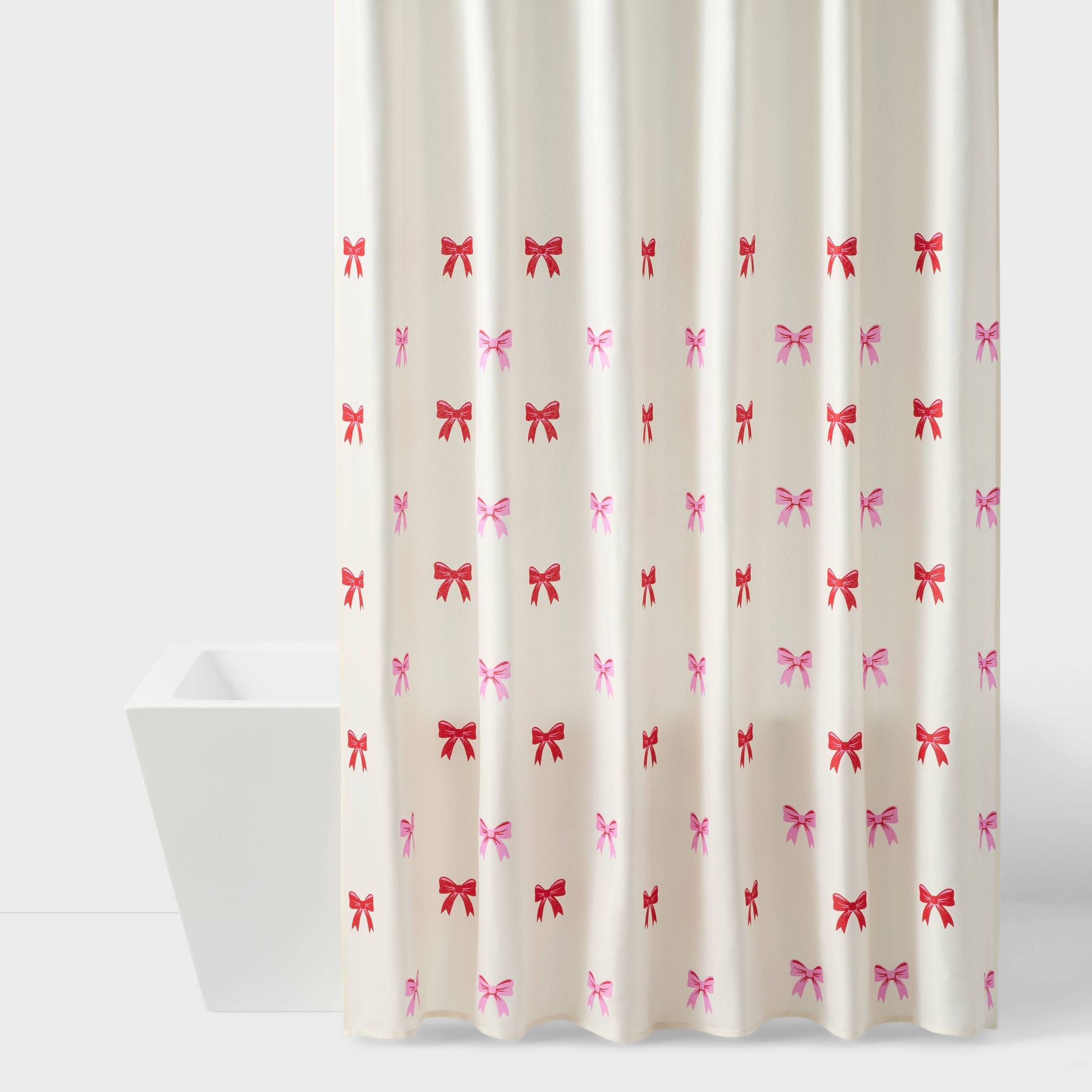 72"x72" Valentine's Day Bows Shower Curtain - Room Essentials™