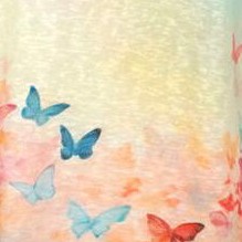 turq butterfly print