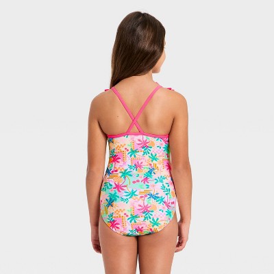Cat & Jack Girls' Beach Vibes One Piece Swimsuit - Cat & Jack™ S — фото 2